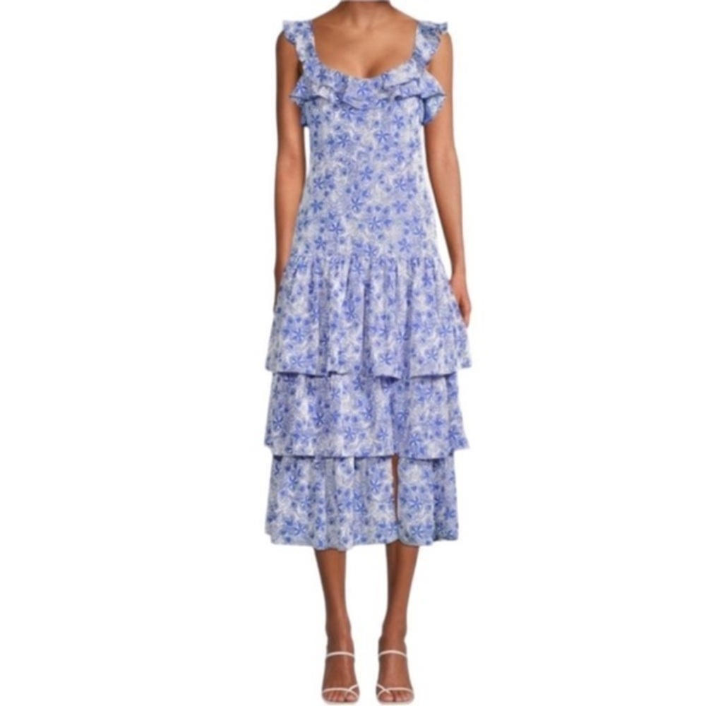 NWT Likely tiered spring Floral midi Dress